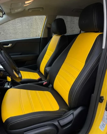 Чехлы на KIA Stonic (Киа Стоник) из экокожи Sport 3