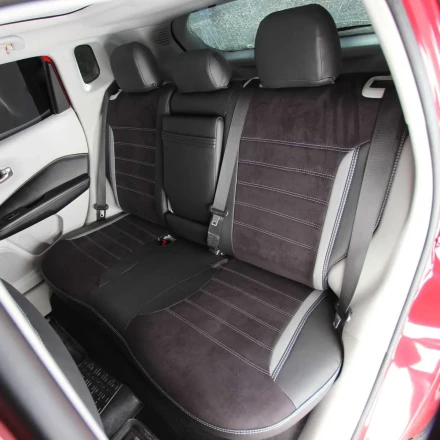 Чехлы на Jeep Compass II из экокожи и польской алькантары ECl2020