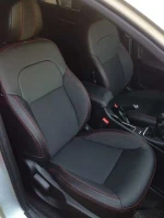 Чехлы на Geely Emgrand 7 из экокожи и ткани Comfort 3