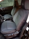 Чехлы на Nissan Qashqai J10 (Ниссан Кашкай) из ткани черные