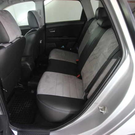 Чехлы на Mazda 3 BK (Мазда 3 БК) из экокожи и антары ELA2020P