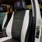 Чехлы на BMW X1 из экокожи с перфорацией