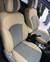 Чехлы на Subaru Forester SJ IV (Субару Форестер 4) из экокожи и ткани Comfort Plus 3