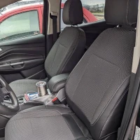 Чехлы на Ford Escape из экокожи и гобелена черные