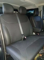 Чехлы на Opel Vivaro 1+2 (Опель Виваро) из экокожи и ткани с тиснением Чехлы на Opel Vivaro 1+2 (Опель Виваро) из экокожи и ткани с тиснением