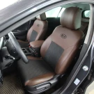 Чехлы на Kia Sportage IV QL (Киа Спортейдж 4) из экокожи и ткани ECl