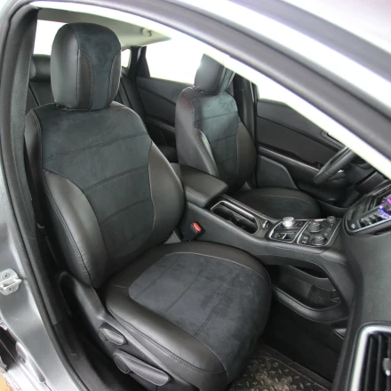 Чехлы на Chrysler 200 (Крайслер 200) из экокожи и антары Antara