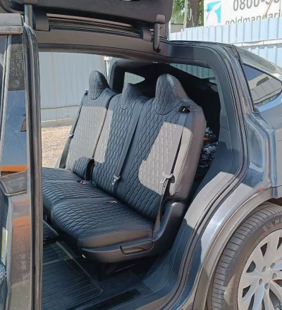 Накидки на Tesla Model X (Тесла Модел X) из экокожи AM Rubin-G