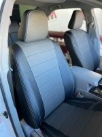 Чехлы на Toyota Camry 55 (Тойота Камри 55) из экокожи AM Titan-X