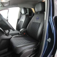 Чехлы на Opel Meriva B из экокожи и ткани ECl Чехлы на Opel Meriva B из экокожи и ткани ECl