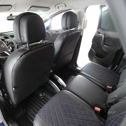 Чехлы на Opel Meriva B из экокожи и ткани ECl