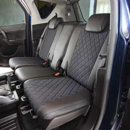 Чехлы на Opel Meriva B из экокожи и ткани ECl