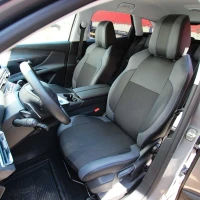 Чехлы на Peugeot 3008 II (Пежо 3008) из экокожи и ткани VE