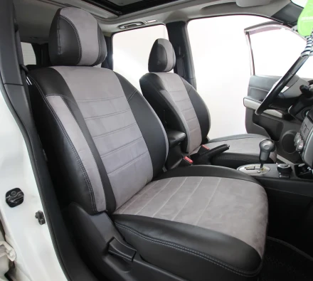 Чехлы на BMW 3 (E90/E91/E92/E93) из экокожи и антары Eco Lazer+Antara 2020 (P)