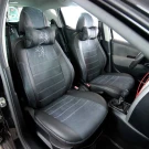 Чехлы на Peugeot 207 из экокожи и антары ELA2020P