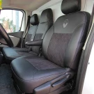 Чехлы на Renault Trafic 1+2 (Рено Трафик) из экокожи и антары EPA