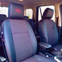 Чехлы на Land Rover Freelander 2 из экокожи и гобелена