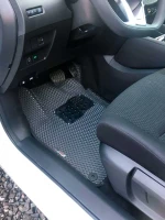 3D EVA коврики на Nissan Qashqai J11 (Ниссан Кашкай 2) с бортами до 5 см серые