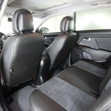 Чехлы на KIA Sportage III SL (КИА Спортейдж 3) из экокожи и антары Antara