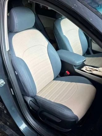 Чехлы на KIA Optima IV JF (КИА Оптима 4) из экокожи с перфорацией Sport 3