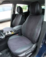 Чехлы на Renault Kadjar из экокожи и антары ELA2020R