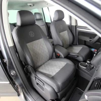 Чехлы на Volkswagen Touran I из экокожи и антары Eco Prestige+Antara
