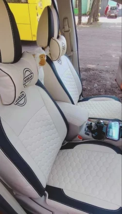 Чехлы на Nissan Rogue T32 (Ниссан Рог Т32) из экокожи VE