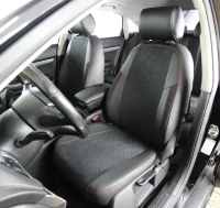 Чехлы на Renault Kangoo из экокожи и антары Eco Lazer+Antara 2020 (R)