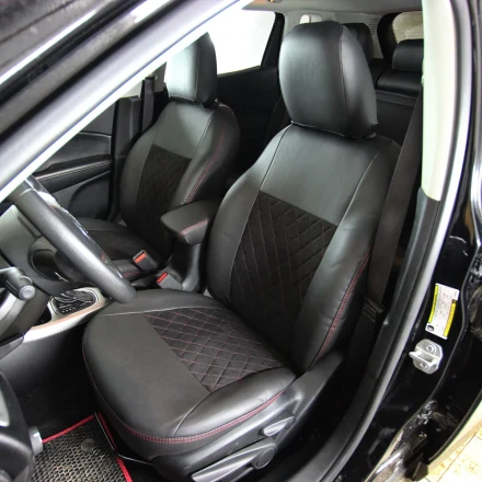 Чехлы на Jeep Compass из экокожи и антары EPA