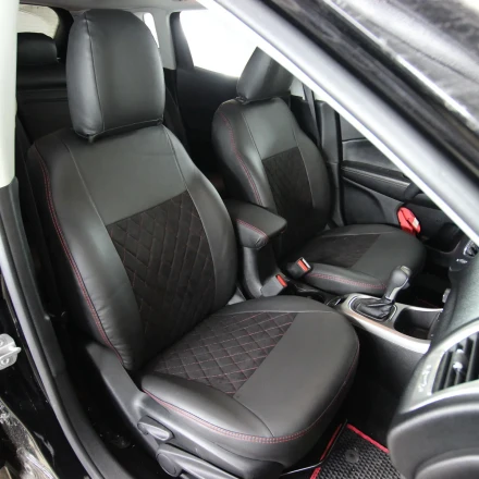 Чехлы на Jeep Compass из экокожи и антары EPA