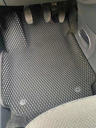 3D EVA коврики с бортами до 5 см Fiat 500C (Фиат 500С)