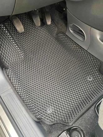 3D EVA коврики с бортами до 5 см Fiat 500C (Фиат 500С)