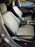 Чехлы на Toyota Camry 55 (Тойота Камри 55 ) из экокожи AM Titan-S