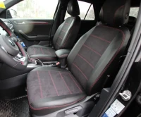 Чехлы на Subaru Impreza из экокожи и антары Antara