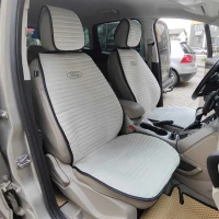 Накидки из Алькантары на передние сиденья авто антискользящие светло-серые Накидки из Алькантары на передние сиденья авто антискользящие светло-серые