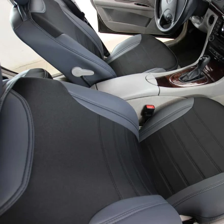 Чехлы на Mercedes-Benz E-Класс W211, S211 из экокожи и ткани ECl2020